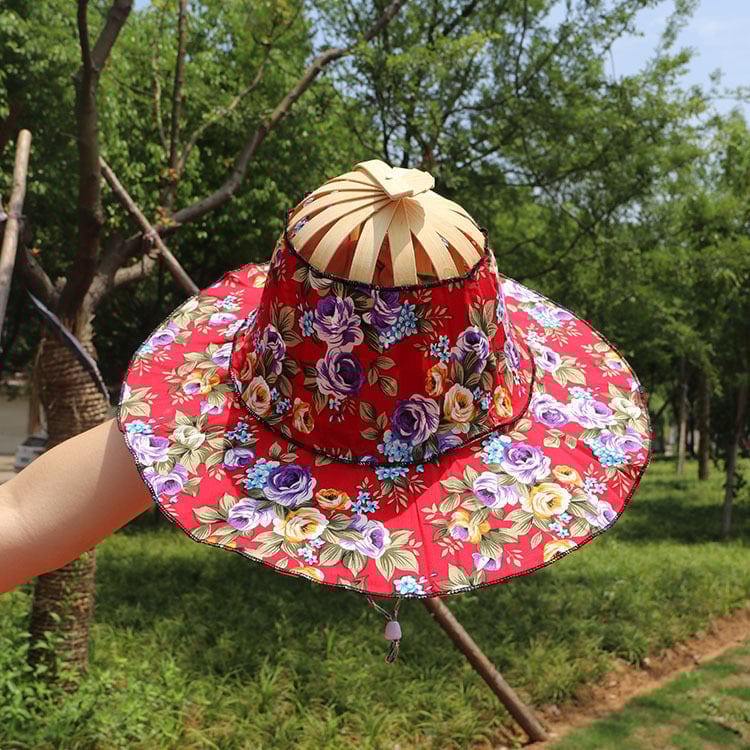 🎁TikTok Last Day Sale - 70% OFF🎉2 in 1 Portable Bamboo Sun Hat for Women