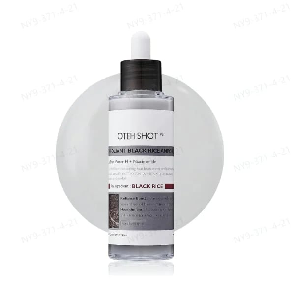 💥OTEH Shot Glow Rice Ampoule Duo - Serums for Brightening, Exfoliating, and Moisturizing🌾