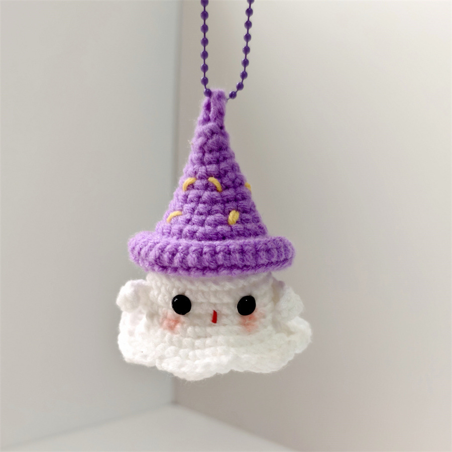 👻Crochet cute ghost keychain 💖