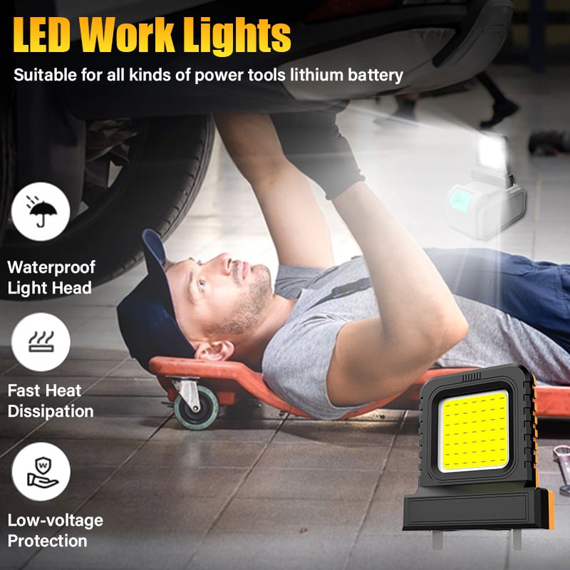 🎁Last Day Sale - 70% OFF🎉High brightness floodlight - for all power tool batteries