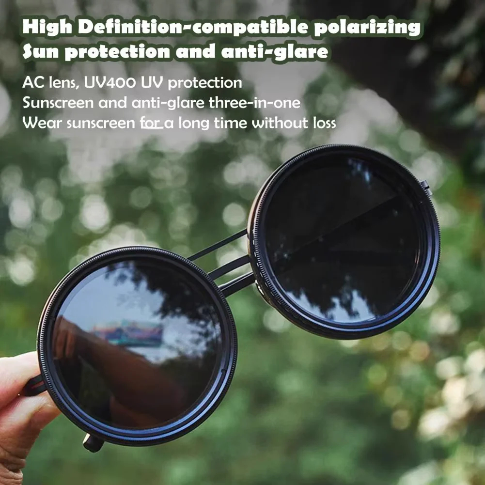LUMNIX™ Adjustable ND Filter Sunglasses – 9-Level Light Control