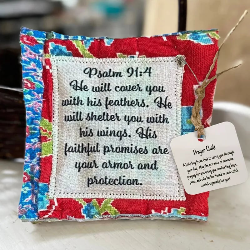 🙏❤️ Mini Scripture Quilts With Cross Inside