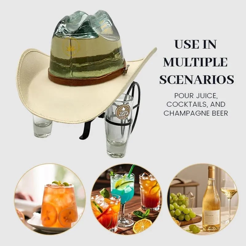 🎁TikTok Last Day Sale - 70% OFF🤠Cowboy Hat Bottle Holder – Refillable Design