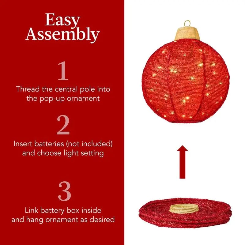 🔥Last Day Promotion 50% OFF🔥Hanging Pop-Up Outdoor Christmas Ornaments