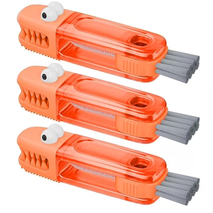 ✨3-in-1 Crocodile Brush 🐊  Deep Cleaning for Narrow Cup Lids & Tableware Gaps 🧼