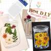 Easy-press Dried Flower Bookmark Sticker Set (20pcs)