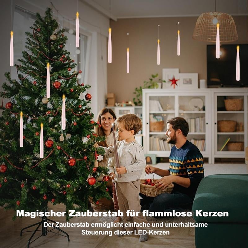 🕯️Flammenlose schwimmende LED-Kerzen mit Zauberstab-Fernbedienung
