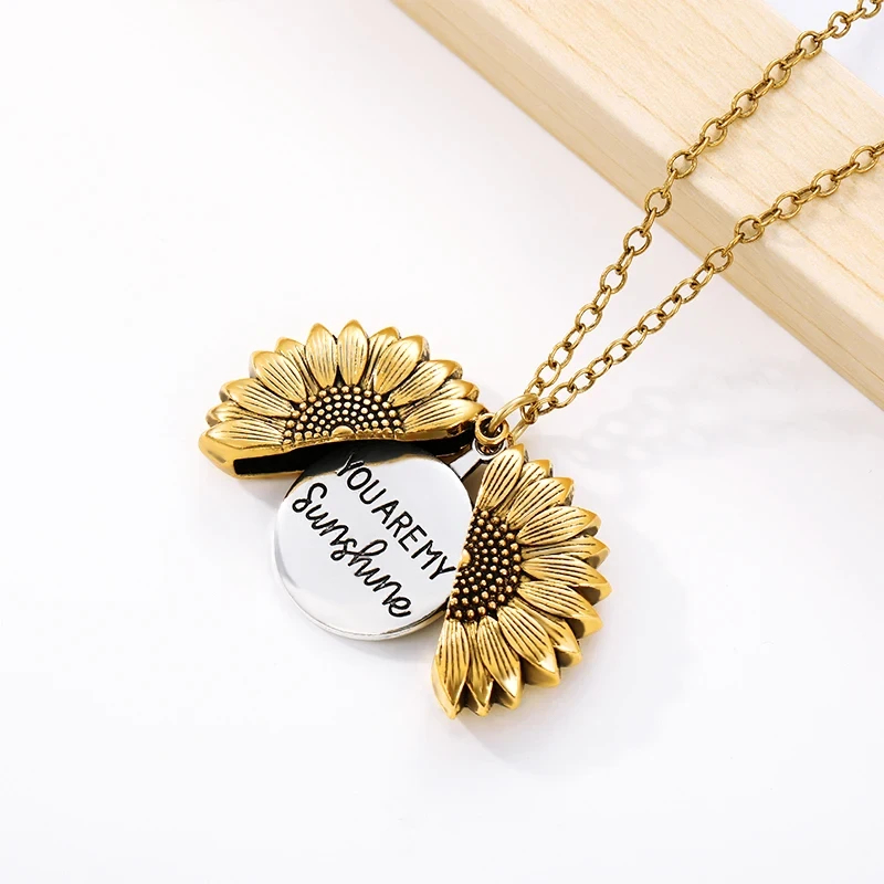 💖Valentine's Day Sale - 50%🌞YOU ARE MY SUNSHINE SUNFLOWER PENDANT NECKLACE