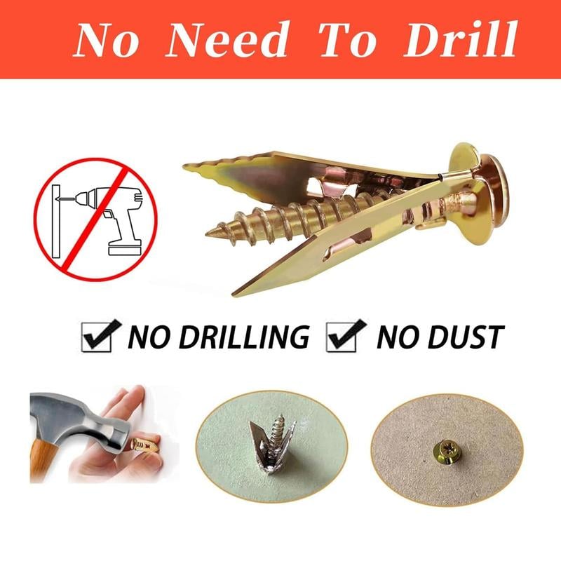🎁TikTok Last Day Sale - 70% OFF🔥Self Drilling Drywall Anchors with Screws Kit