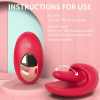 Tongue Shape Licking Nipples Clit Stimulation Vibrators For Women