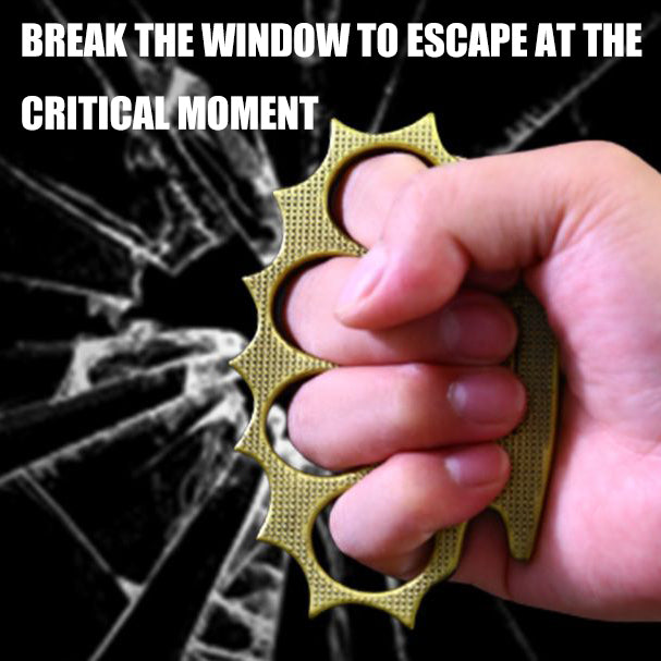 💥LAST DAY SALE 50% OFF💥Self-Defense Brass Knuckles Thickened Iron Fist Zinc Alloy High Hardness