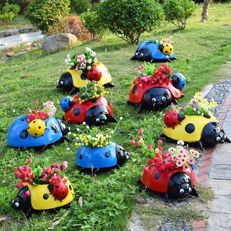 🎁2024 New Year Hot Sale - Cute Ladybug flower pot