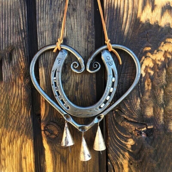 💖Handmade Lucky Love Wind Chime with Steel Nails