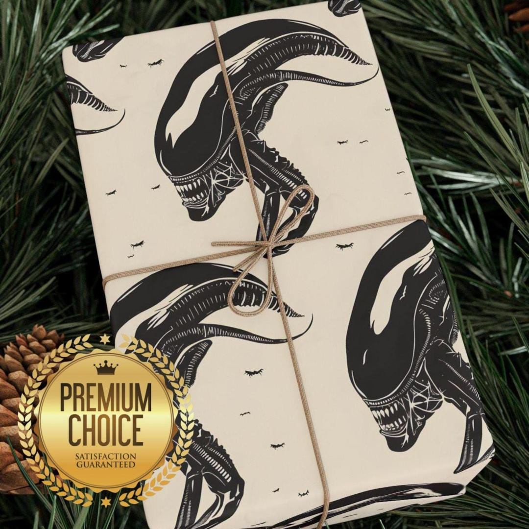 Alien Christmas Wrapping Paper