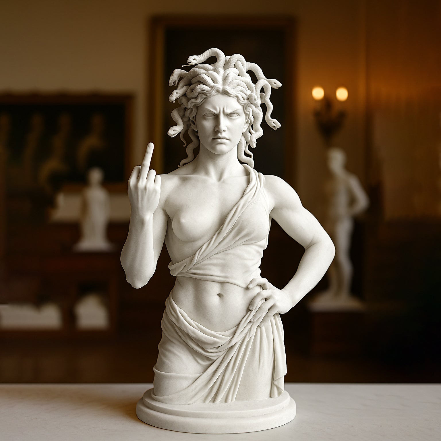 🔥Middle Finger Witch Statue