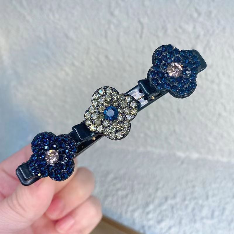 ✨Sparkling Crystal Stone Braided Hair Clips