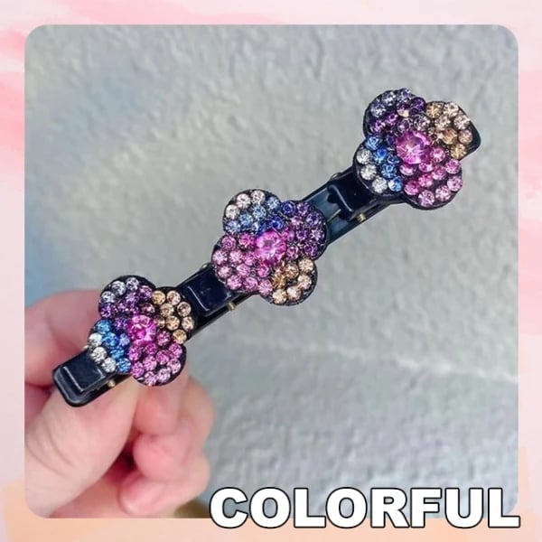 Mother's Day Limited Time Sale 70% OFF💓Sparkling Crystal Stone Braided Hair Clips🔥