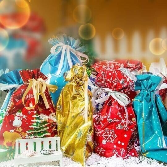 (🎅EARLY CHRISTMAS SALE-49% OFF)Drawstring Christmas Gift Bags(BUY 4 SETS GET FREE SHIPPING)