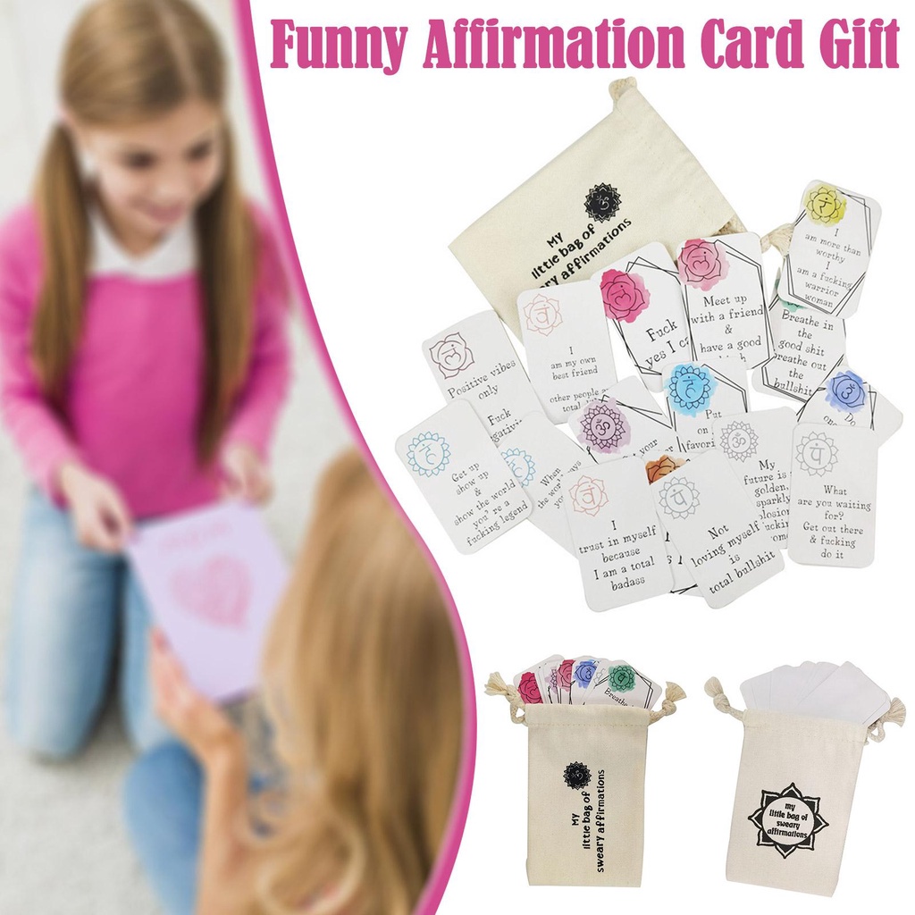 🔥Hot Sale 70% OFF✨ - Funny Affirmation Card Gift With Storage Pouch🎁