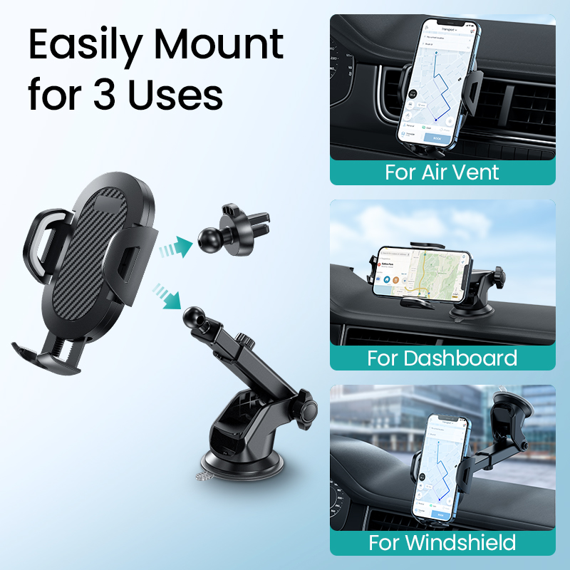 3-in-1 Telescopic Rod Suction Cup Mobile Phone Holder, Buy 2 Free Shipping