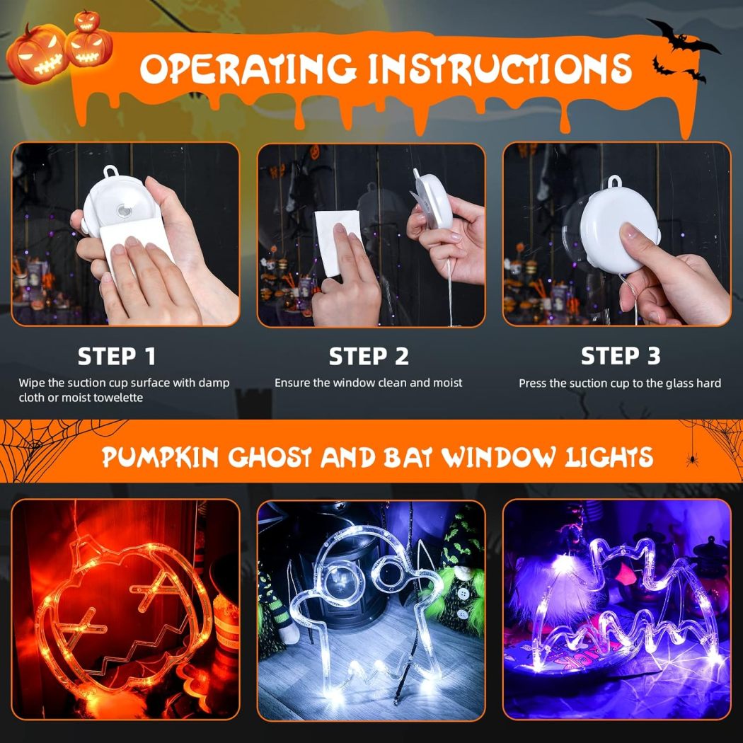 🎃LAST DAY SALE 50% OFF👻Halloween Window Lights with Suction Cup
