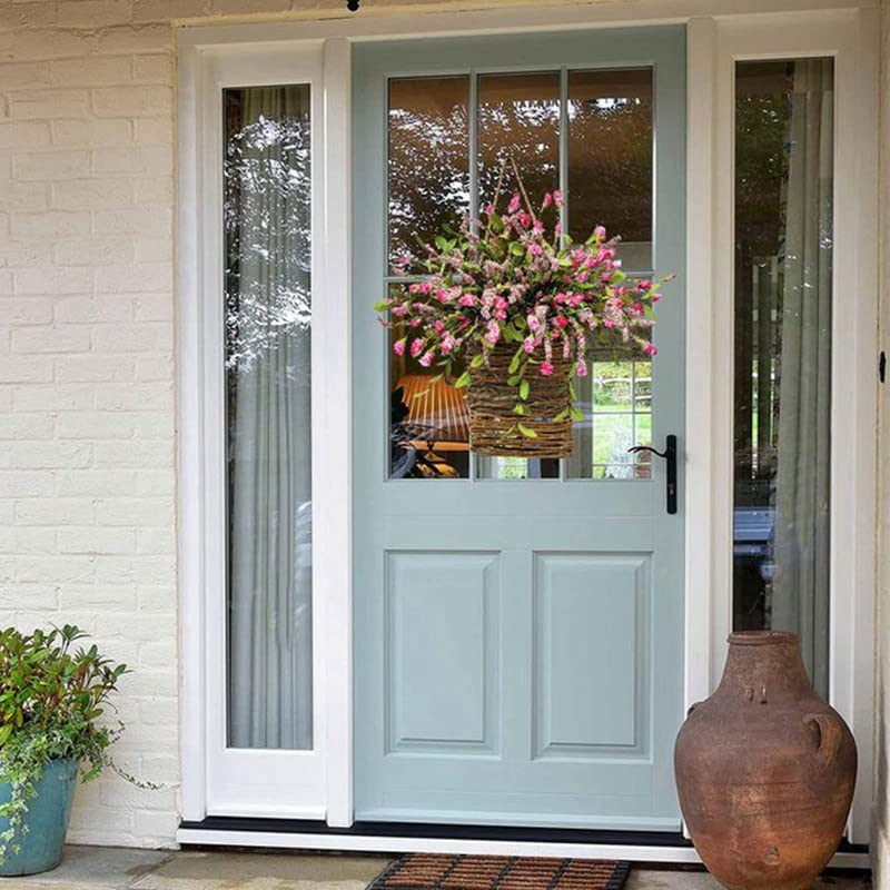 💥LAST DAY SALE 50% OFF💥Cream Hydrangea Door Hanger Basket⚡BUY 2 FREE SHIPPING