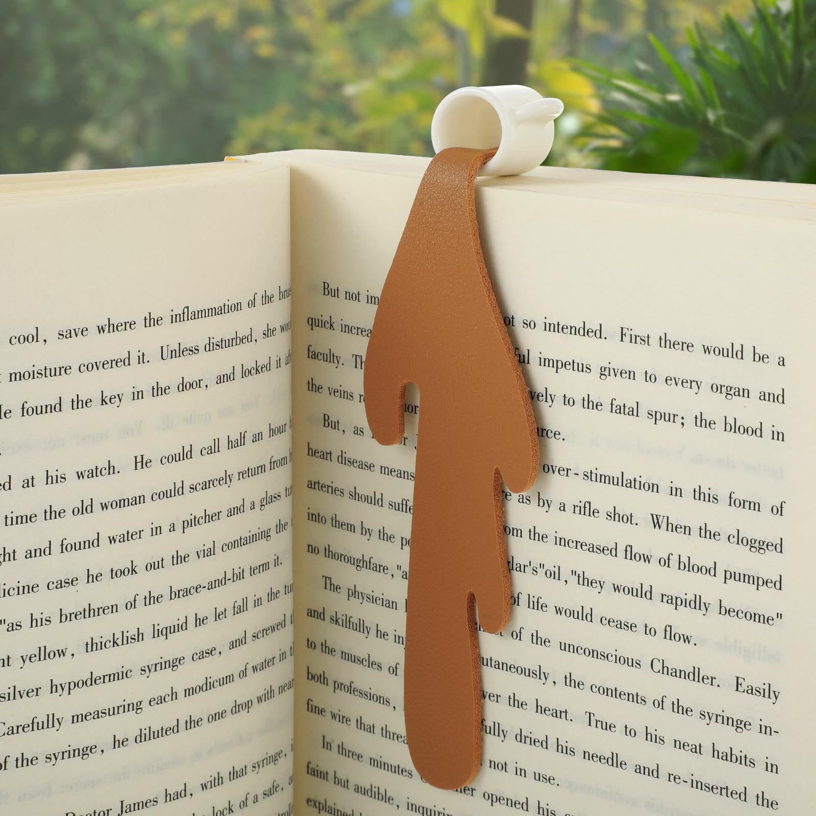 💥LAST DAY SALE 50% OFF💥Spilled Coffee Bookmarks(2 Pcs)⚡BUY 2 GET 1 FREE