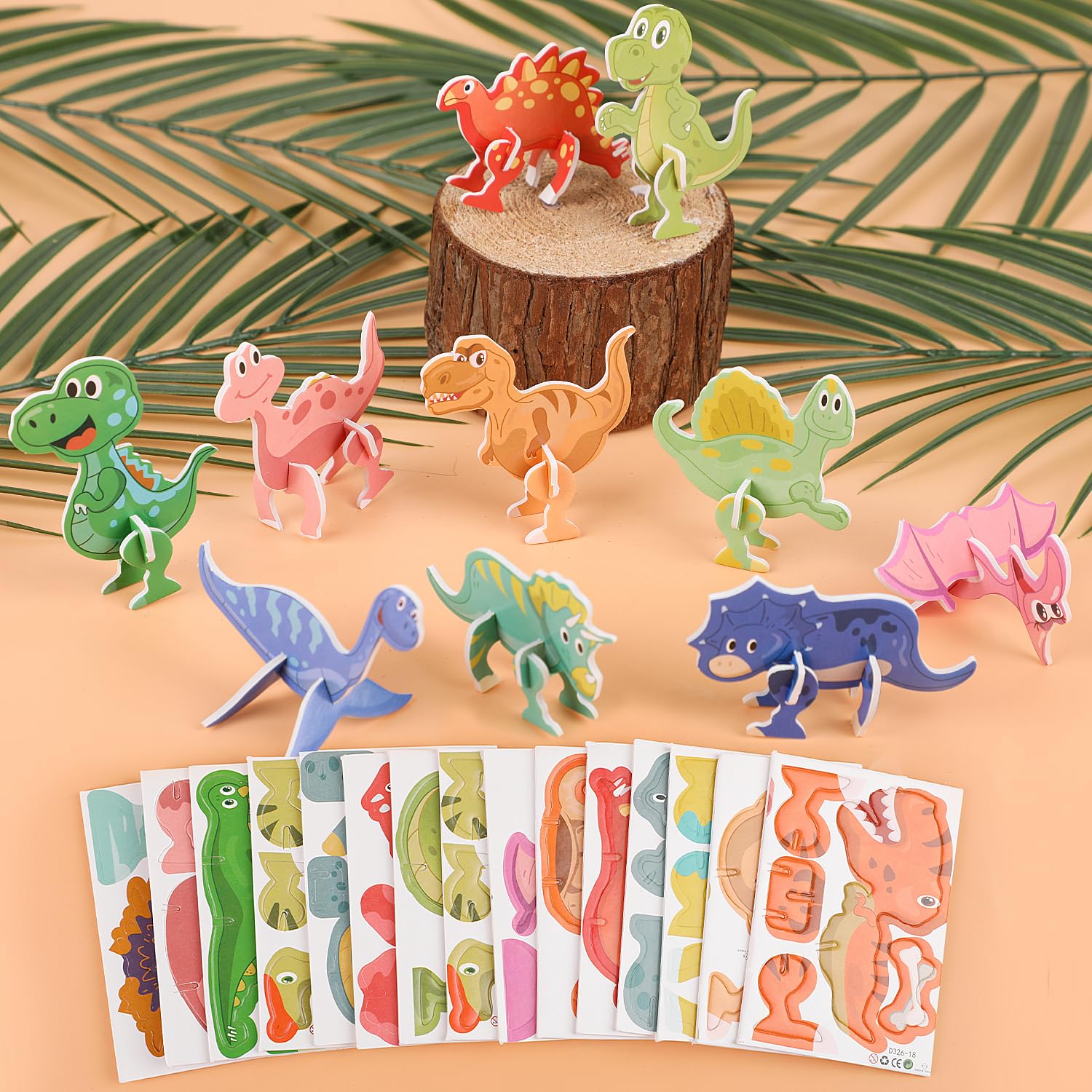 🦖Educational 3D Cartoon Puzzle