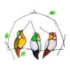 Mother's Day Pre-Sale 48% OFF - Birds Stained Window Panel Hangings🎁