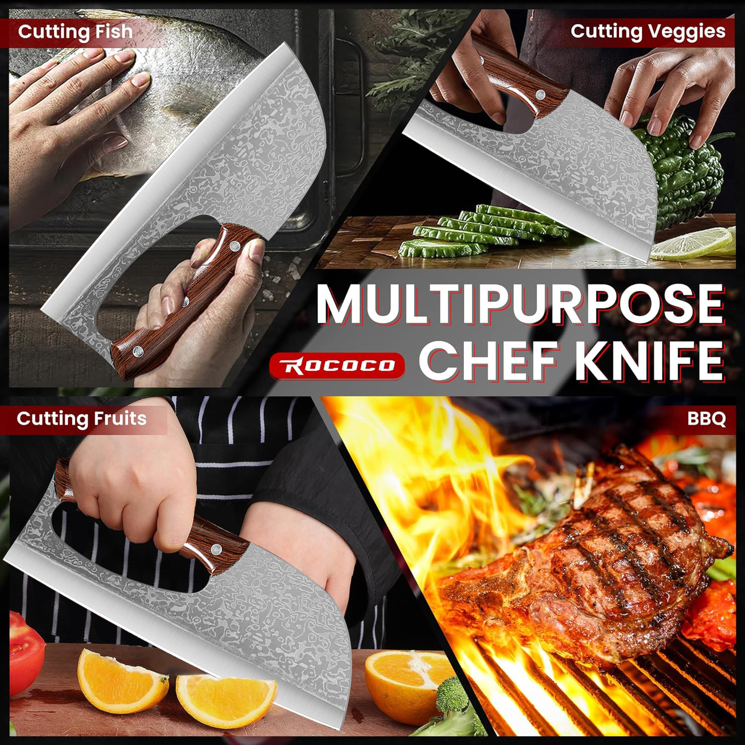 ⏰Last Sale✨Multifunctional Effort Saving Chef Knife