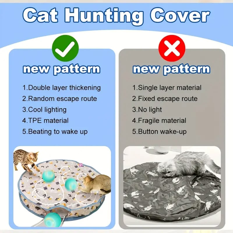 🔥Government subsidies - Enjoy 49% off 🔥2 in 1 Simulated Interactive hunting cat toy