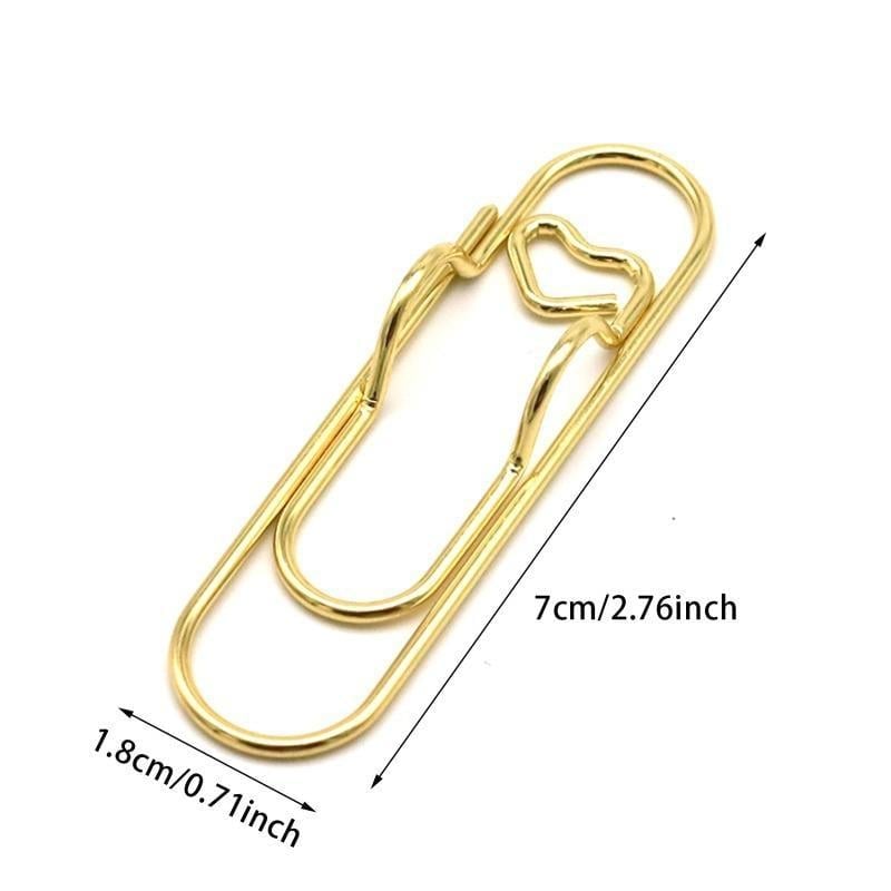 🎁TikTok Last Day Sale - 70% OFF🔥Heart Shaped Metal Pen Clip