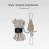Portable Pulley Camping Rope - Adjustable Fix Tent High Strength Fast Release