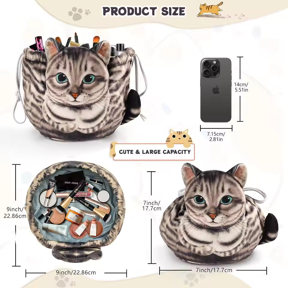 💥LAST DAY SALE 50% OFF💥Cute Cat Shape Storage Bag⚡BUY 2 FREE SHIPPING