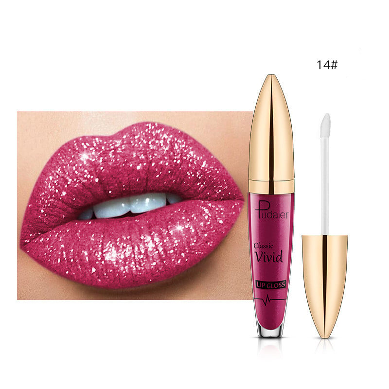 (🎃HALLOWEEN PRE SALE -48% OFF) Diamond Lip Gloss Matte To Glitter Liquid Lipstick Waterproof