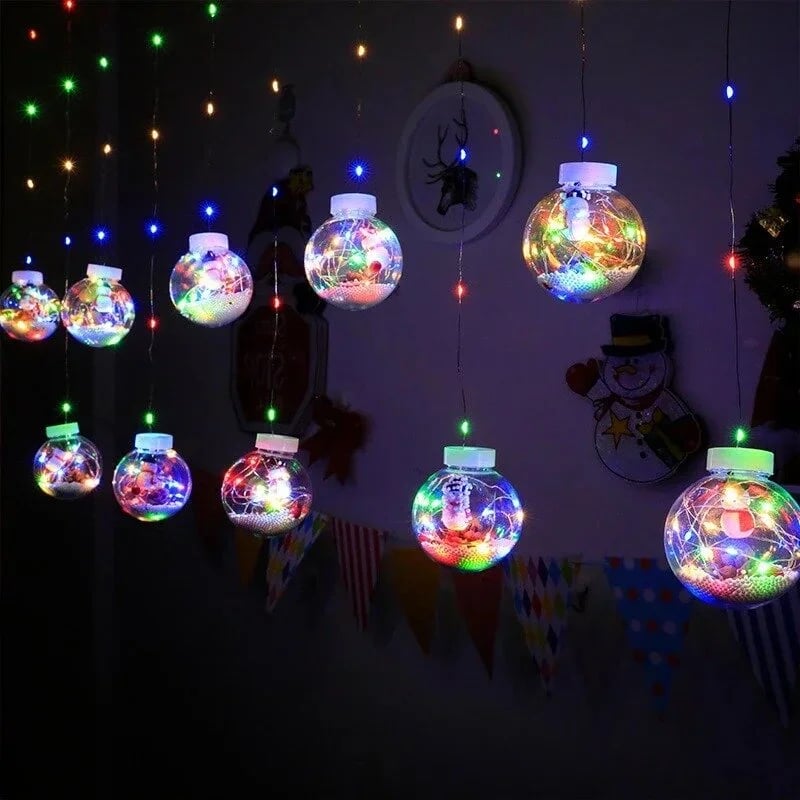 🔥Last Day Promotion - 70% OFF🎁🎄Christmas Led Wishing Ball String Lights Decorations