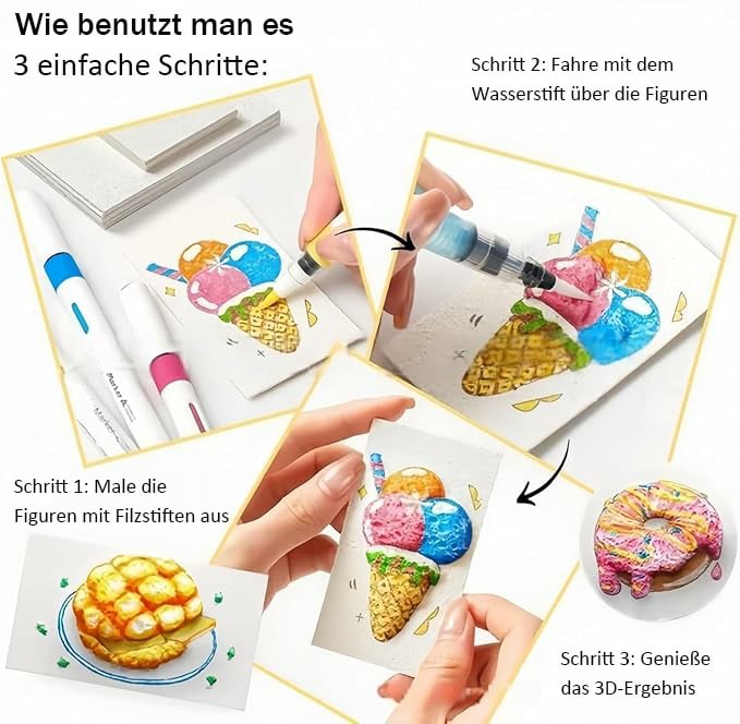 🔥Geschenke zum Kindertag–Magic 3D Schaum-Textur-Malset 🎨