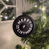 Funny 45 LB plate Christmas Ornament