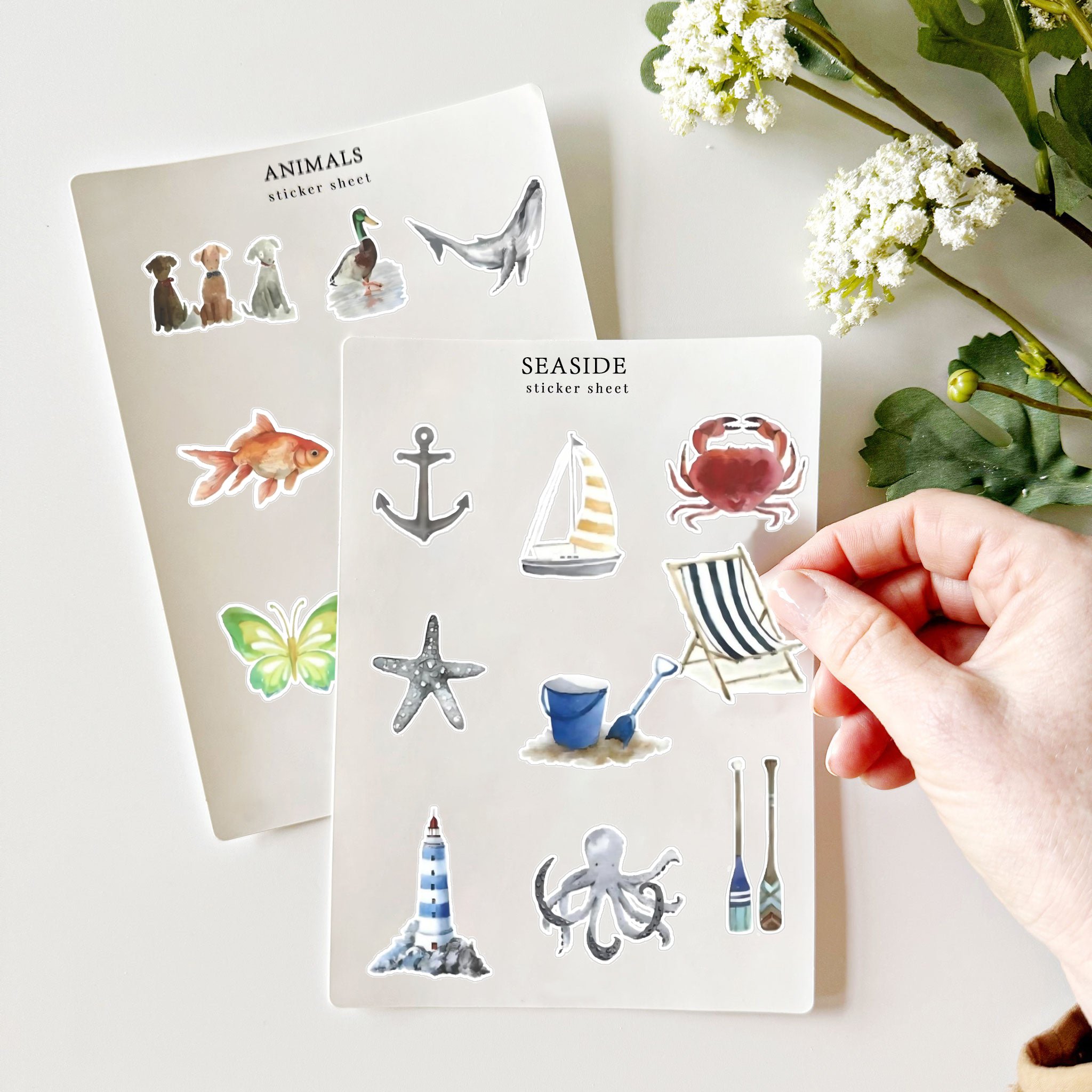 𝙊𝙏𝙀𝙃® Seasides sticker sheets