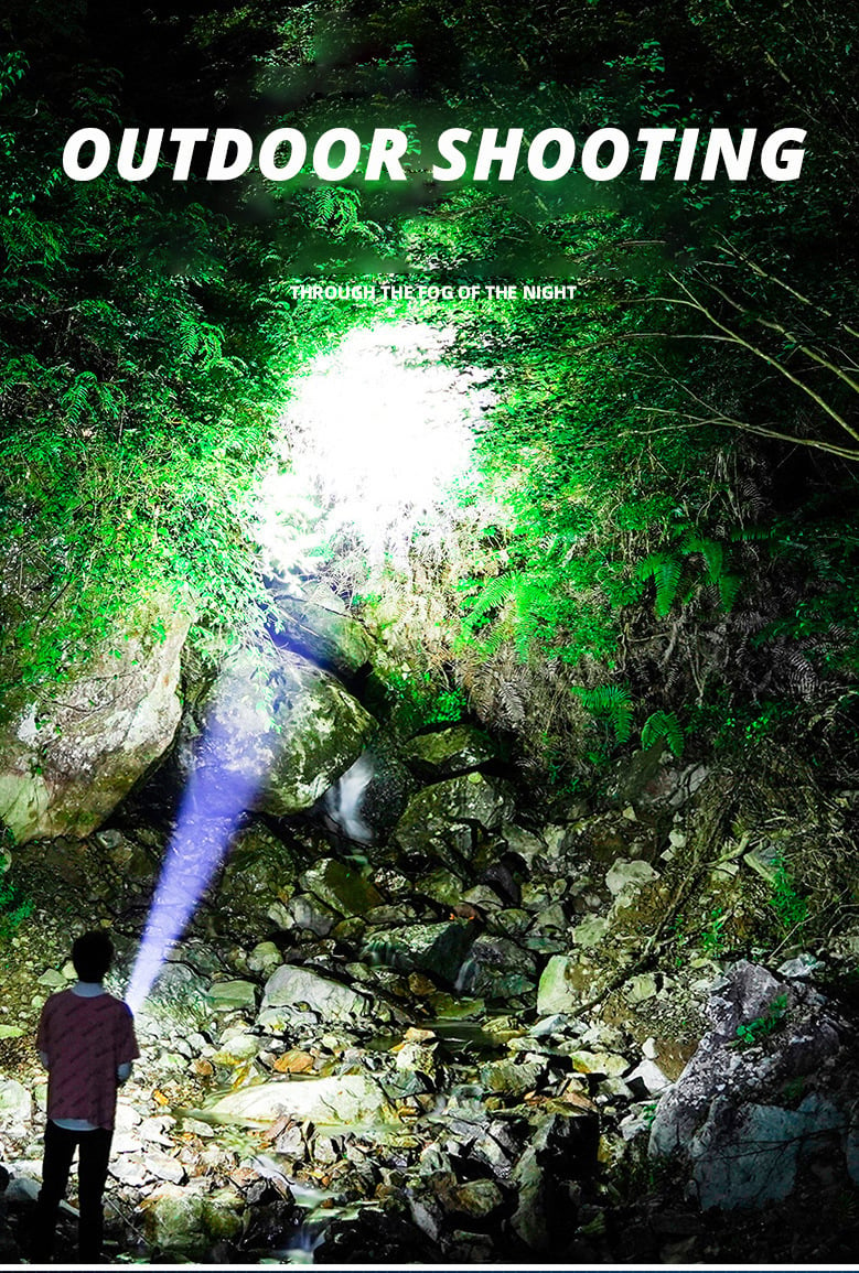 TikTok Last Day Promotion -60% OFF🎉Outdoor Flashlight -🔦With Warning Work Light