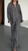 Women's Lapel Flared Cuffs Casual Suit