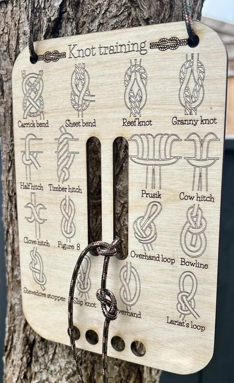 Forest School Leader Knot Training Board