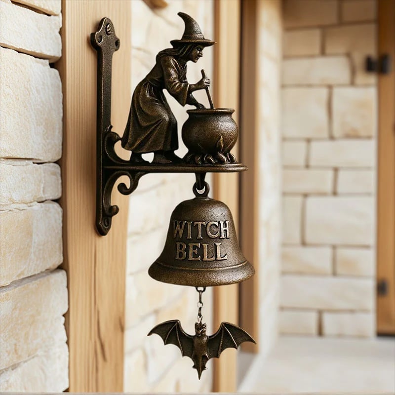 🎁Last Day Sale - 70% OFF🎉🧙‍♀️Let the magic welcome your guests at the door🔔 Witches Bell