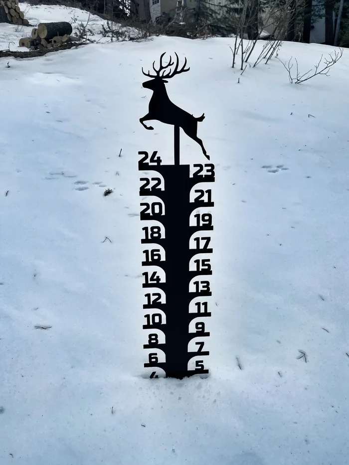 🎄Christmas Sale 70% ❄️Off-Iron Art Snow Gauge