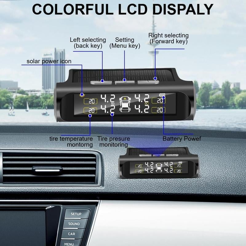 🎁TikTok Last Day Sale - 70% OFF🔥Solar Power Car Tire Pressure Monitoring Toolalves