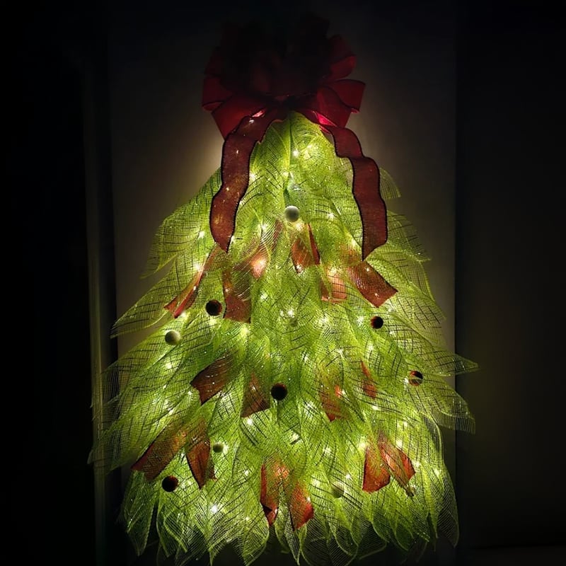 🔥Limited time 70% OFF - Handmade Christmas Tree Wreath for Front Door