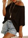 Letzter Tag 49 % Rabatt 🎁Damen Sommerpullover mit U-Ausschnitt und kurzen Ärmeln