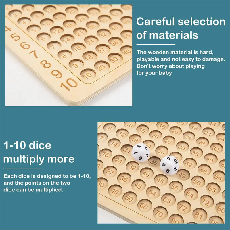 Christmas Hot Sale 48% OFF - Wooden Montessori Multiplication Board Game - Buy 2 FREE SHIPPING