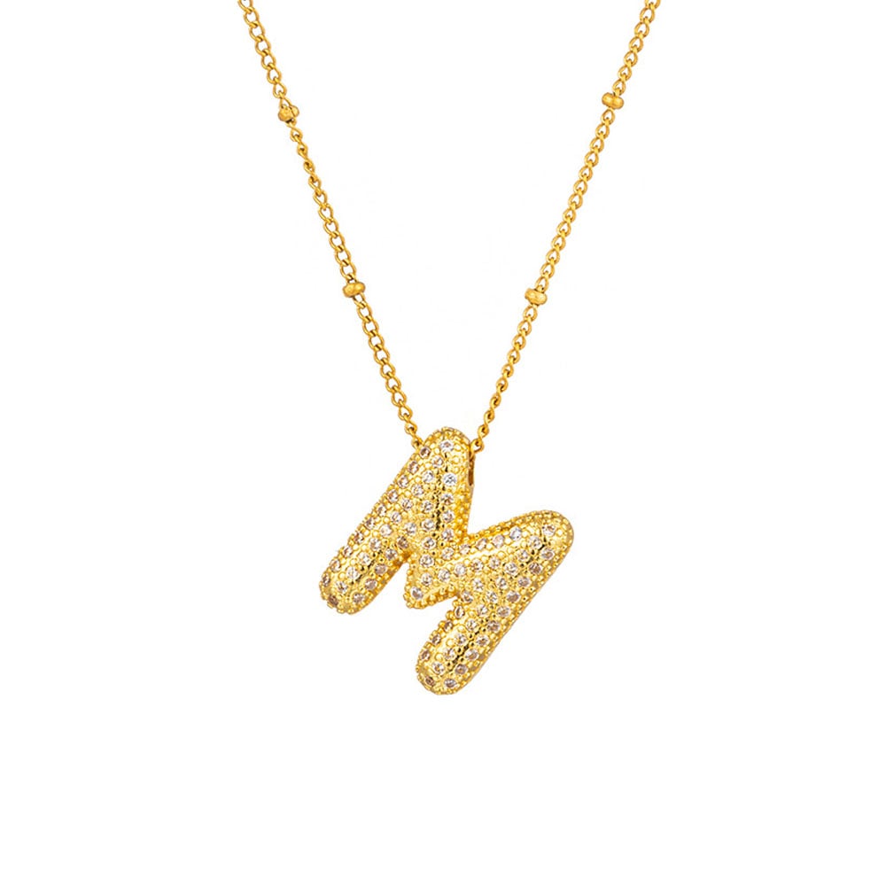 🔥Last Day Promotion 48% OFF-🎁-Initial Bubble Necklace