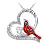 🎁Valentine's hot sale🔥-Cardinal Heart Pendant Necklace